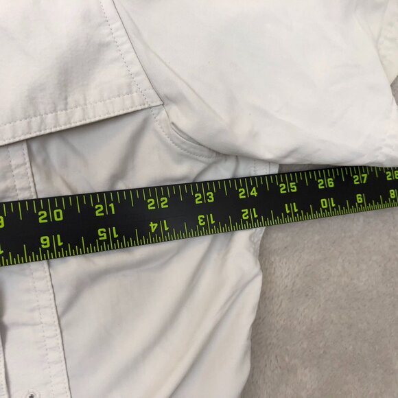 Eddie Bauer Men Shirt Large Short Sleeve Button Up Fishing Outdoors Beige Casual - Picture 3 of 10